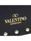 Envelope Rockstud Clutch Bag Black - VALENTINO - BALAAN 9