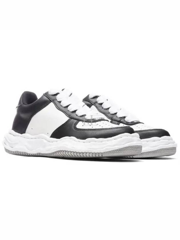 24 A10FW720 BLKWHT Wayne Canvas Low Top Sneakers - MIHARA YASUHIRO - BALAAN 1