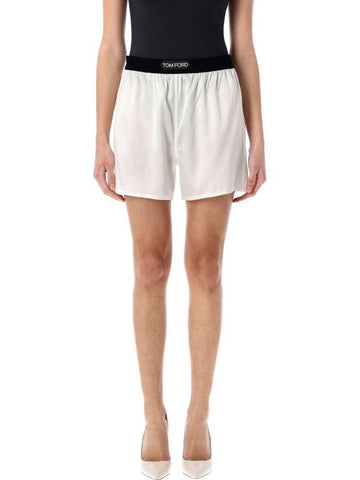 Tom Ford Stretch Silk Satin Boxer Shorts - TOM FORD - BALAAN 1