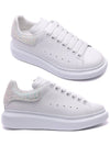 Oversole Glitter Tab Low Top Sneakers White - ALEXANDER MCQUEEN - BALAAN 2