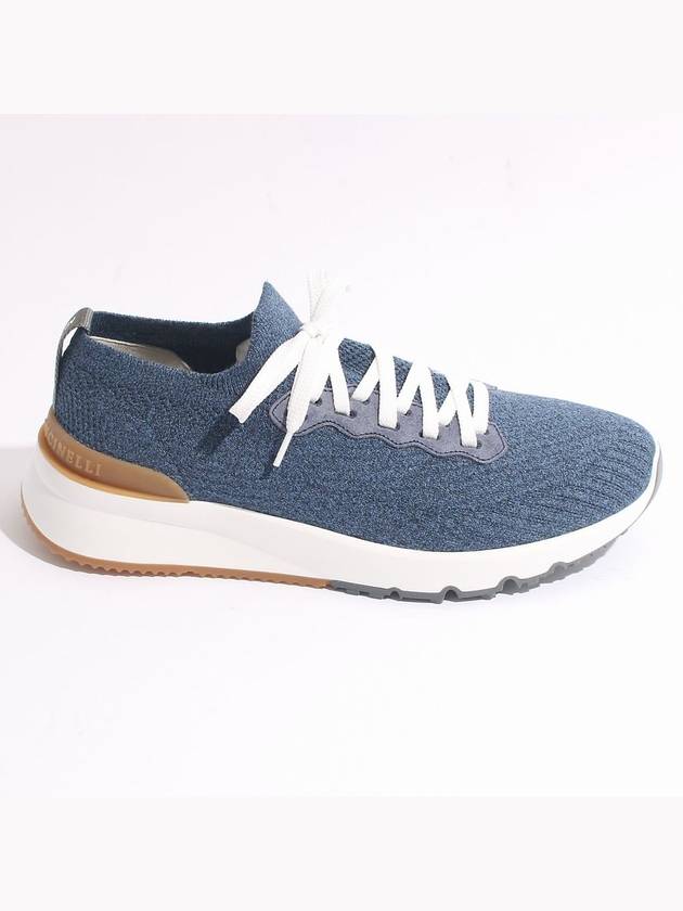 Knit Running Sneakers Blue - BRUNELLO CUCINELLI - BALAAN 2