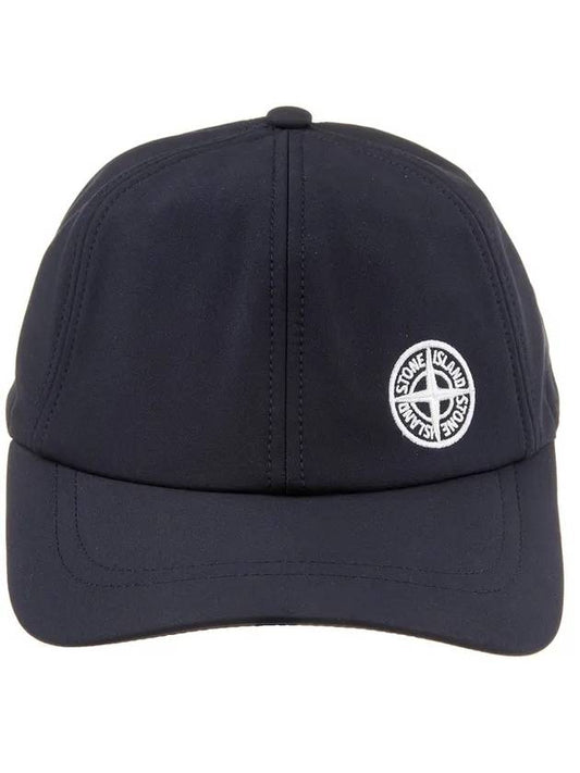 logo embroidered ball cap navy - STONE ISLAND - BALAAN.