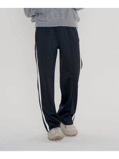 Side Zipper Track Pants Black - INTERSECTION - BALAAN 1