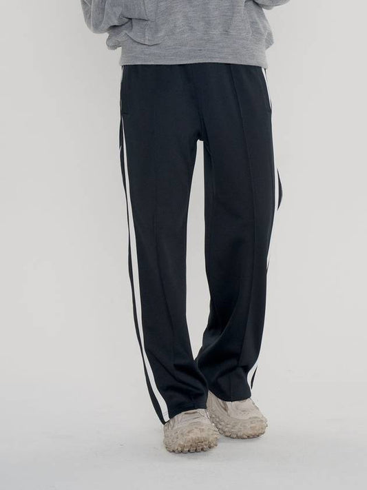 SIDE ZIPPER TRACK PANTS BLACK - INTERSECTION - BALAAN 1