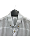 Check Long Sleeve Shirt Grey - BURBERRY - BALAAN 4