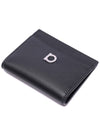 Silver Gancini Half Wallet Black - SALVATORE FERRAGAMO - BALAAN 6