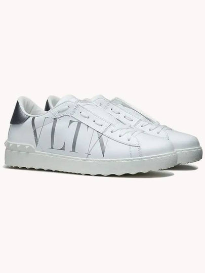 Rockstud Open Sneakers White Silver Tab VY2S0830PST F460 - VALENTINO - BALAAN 2