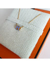 Mini Pop H Pendant Necklace Gold Lilas - HERMES - BALAAN 4