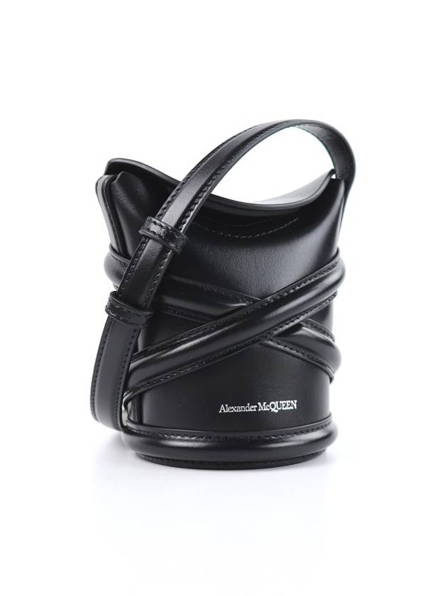 Curve Small Bucket Bag Black - ALEXANDER MCQUEEN - BALAAN 4