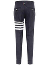 Men's Plain Weave 4 Bar Low Rise Skinny Straight Pants Navy - THOM BROWNE - BALAAN 3