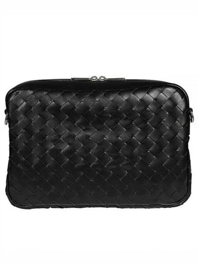 Intrecciato Camera Medium Cross Bag Black - BOTTEGA VENETA - BALAAN 2