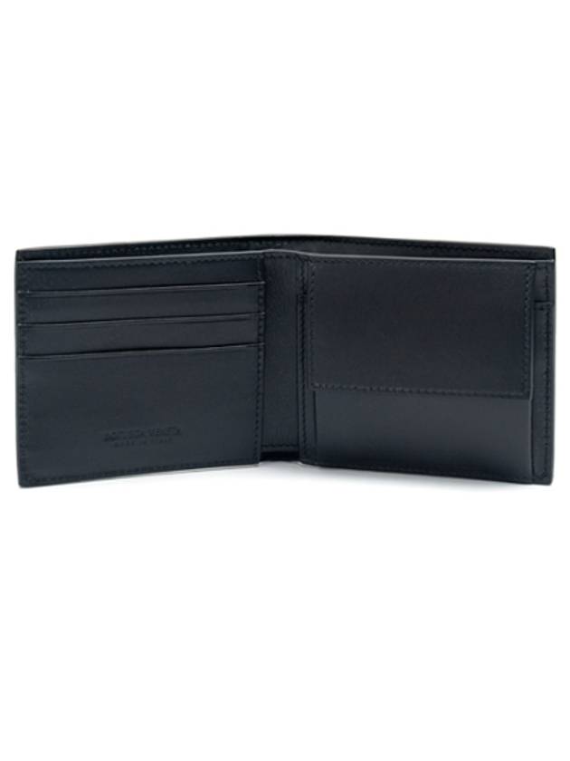 Intrecciato Coin Pocket Half Wallet Black - BOTTEGA VENETA - BALAAN 6