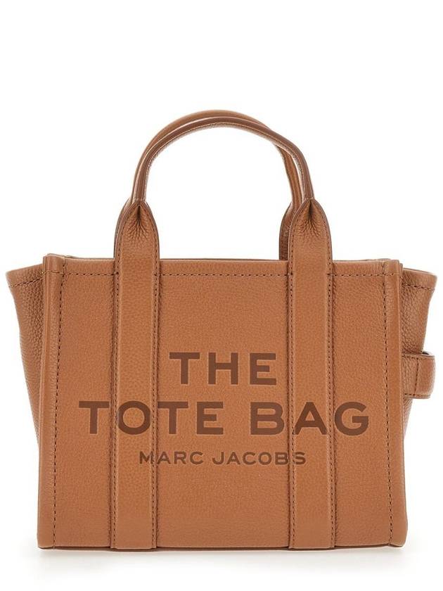 Small Leather Tote Bag Brown - MARC JACOBS - BALAAN 2