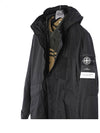 Wappen Patch Reflective Weave Ripstop TC Hooded Jacket Black - STONE ISLAND - BALAAN 5