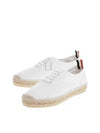 Canvas Espadrilles Heritage Low Top Sneakers White - THOM BROWNE - BALAAN 2