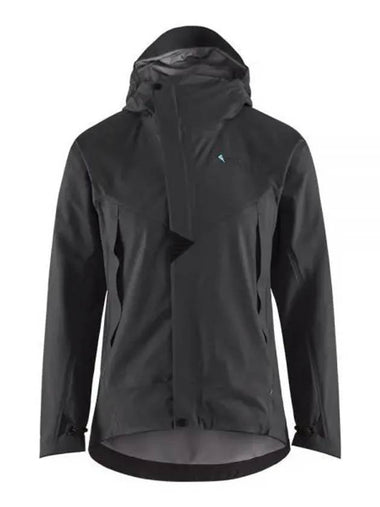 Women's Ashinya Waterproof Hooded Zip-Up Jacket Raven - KLATTERMUSEN - BALAAN 1