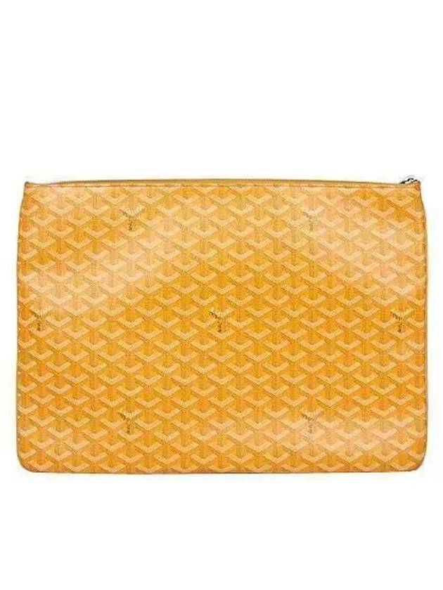 PVC special yellow color Sena GM clutch bag - GOYARD - BALAAN 3