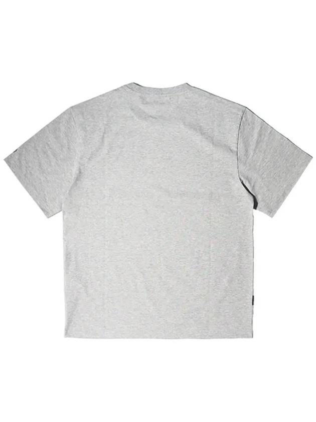 OG Basic Pocket Logo Short Sleeve T Shirt Melange Gray - OFFGRID - BALAAN 3