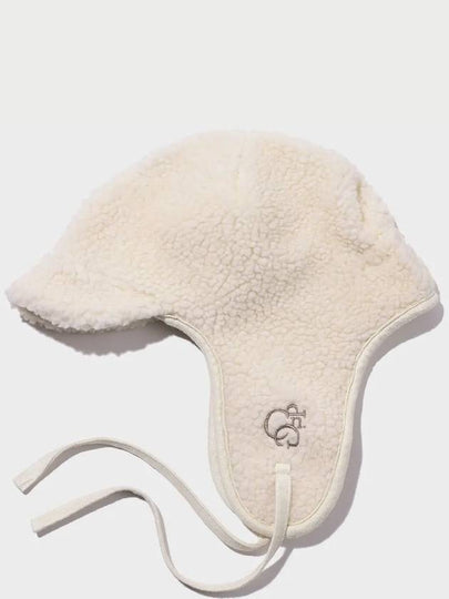 Logo Trooper Fleece Earflap Cream - CPGN STUDIO - BALAAN 2