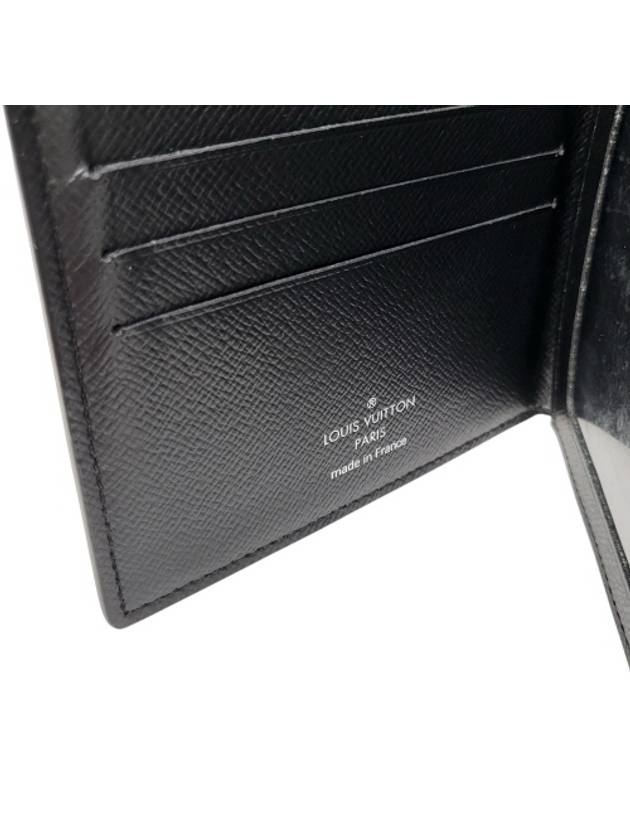 M62045 Black Taiga Leather Amerigo Wallet Bicycle - LOUIS VUITTON - BALAAN 6