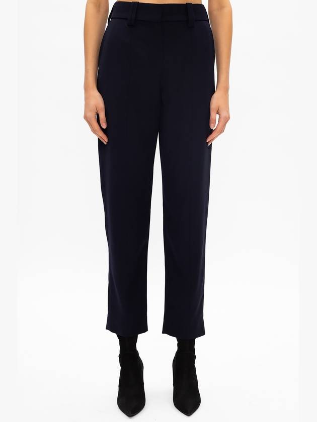 NAVY BLUE TAPERED LEG TROUSERS - BALMAIN - BALAAN 2