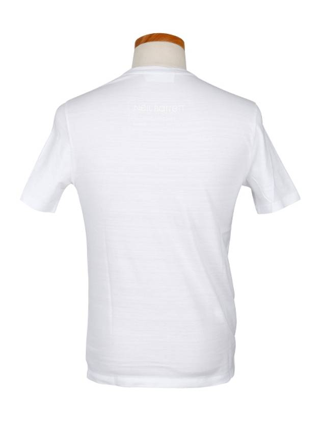 graphic print short sleeve t-shirt white - NEIL BARRETT - BALAAN 4