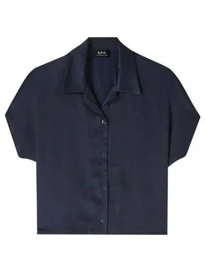 Miley Short Sleeve Shirt Navy - A.P.C. - BALAAN 2