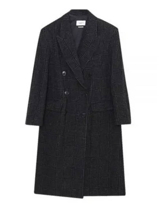 Women's Rosima Wool Double Coat Dark Gray - ISABEL MARANT - BALAAN 2