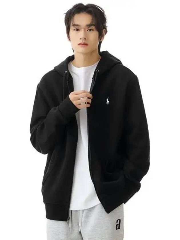 Cotton Full Zip Hoodie Black - POLO RALPH LAUREN - BALAAN 1