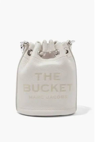 Leather the Mini Bucket CottonSilver MBBAS24013WHX - MARC JACOBS - BALAAN 1