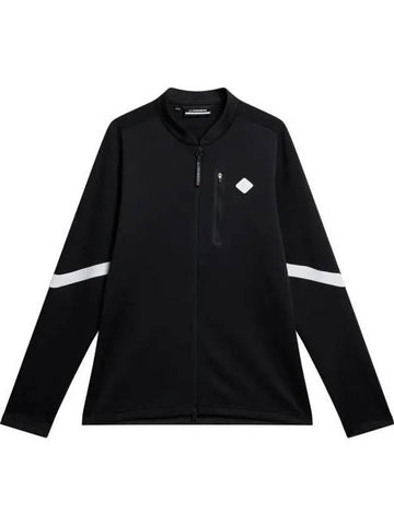 Highlands Mid Layer Zip-Up Jacket Black - J.LINDEBERG - BALAAN 1