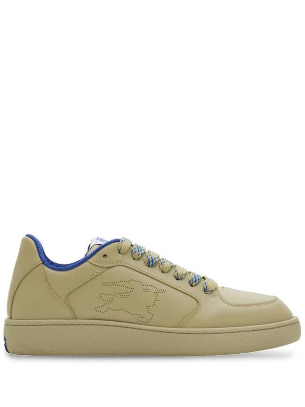 Stock Leather Low-Top Sneakers Hunter - BURBERRY - BALAAN 1