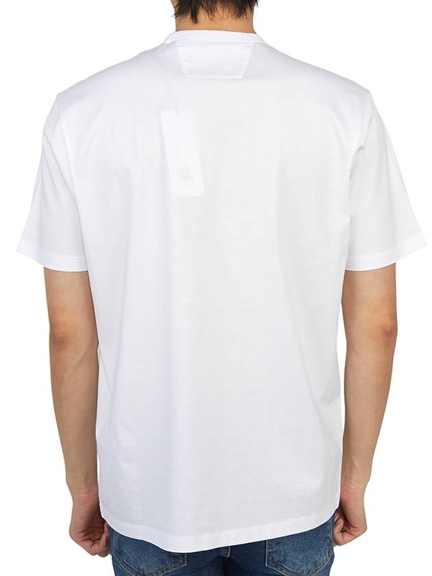 Men's Metropolis Pocket Jersey Short Sleeve T-Shirt White - CP COMPANY - BALAAN 5