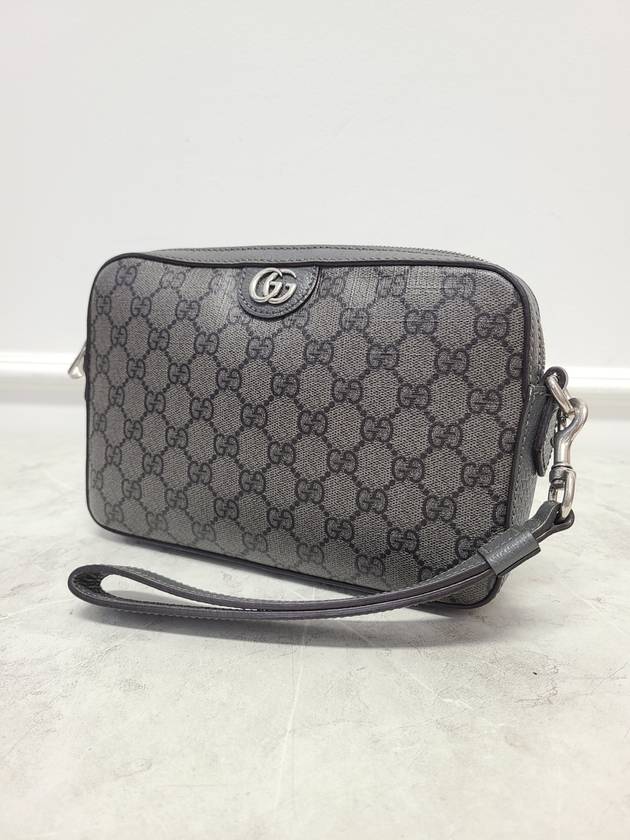 Gray Black Ophidia GG Supreme Cross Bag - GUCCI - BALAAN 3