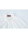 Cotton Ruffle Shirt White C3WBL73 - CALLAITE - BALAAN 6