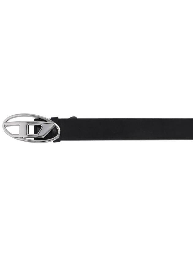 B 1DR D Logo Buckle Leather Belt Black - DIESEL - BALAAN 3