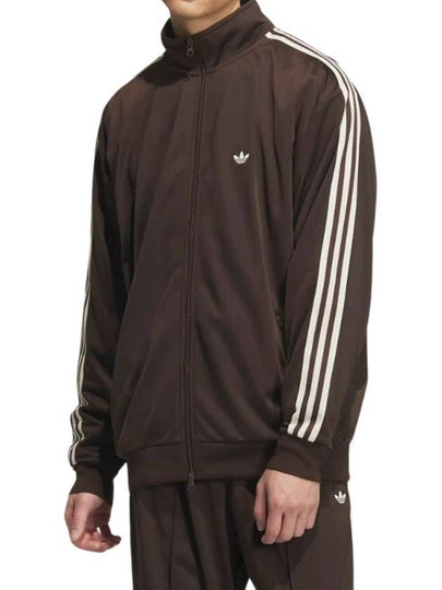 Originals Track Jacket Gender Neutral Dark Brown Wonder White KR JD5267 - ADIDAS - BALAAN 2