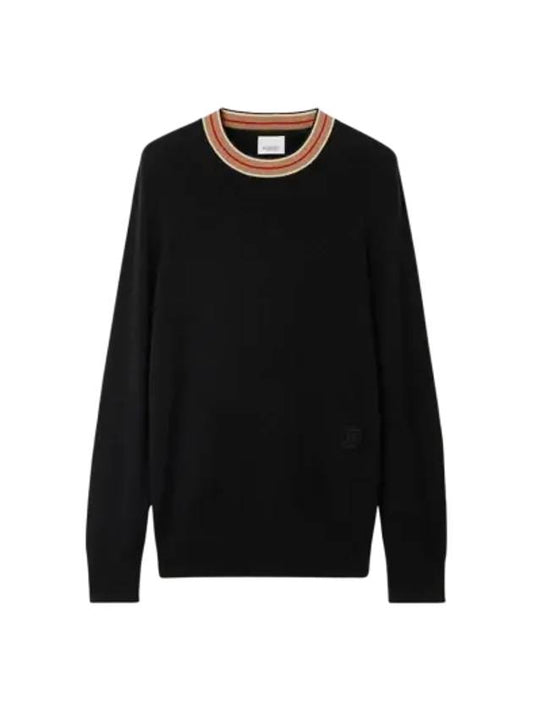 Cashmere Knit Top Black - BURBERRY - BALAAN 2