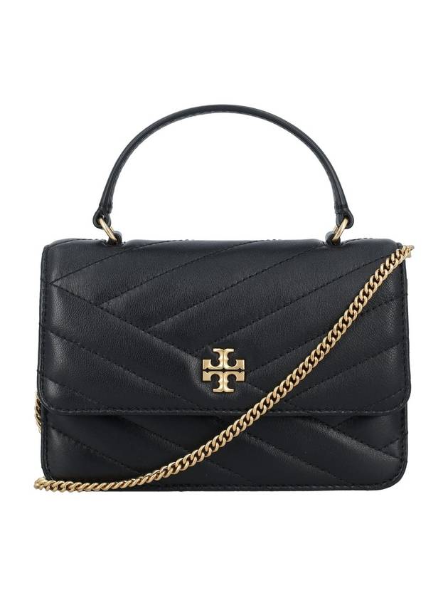 Kira Chevron Mini Chain Shoulder Bag Black - TORY BURCH - BALAAN 1