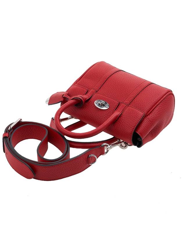 Bayswater Mini Heavy Grain Shoulder Bag Red - MULBERRY - BALAAN 5