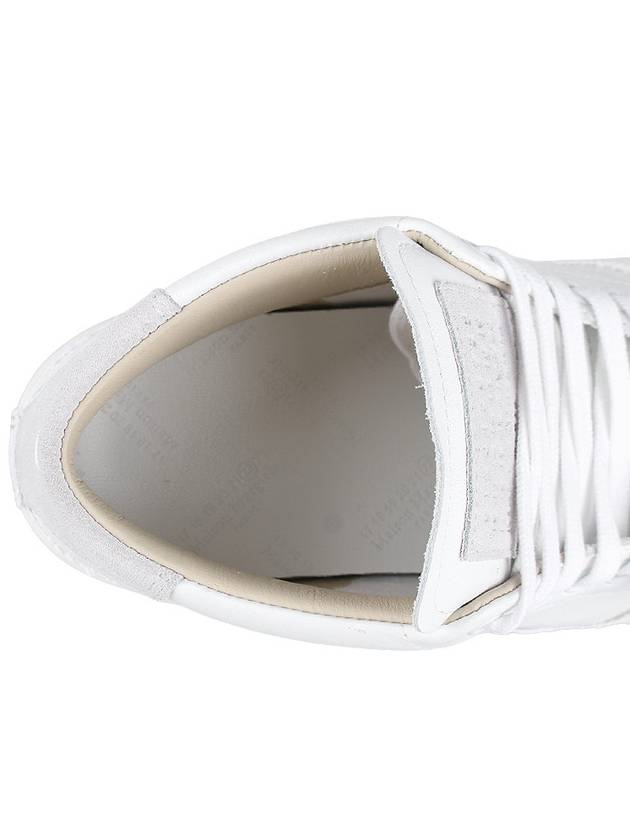 Canvas Leather High-Top Sneakers White - MAISON MARGIELA - BALAAN 9