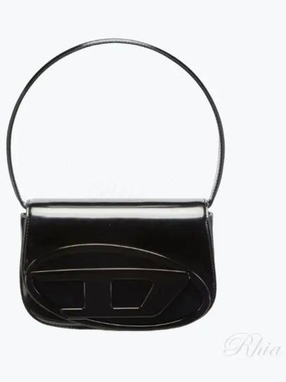 1DR Mirrored Leather Shoulder Bag Black - DIESEL - BALAAN 2