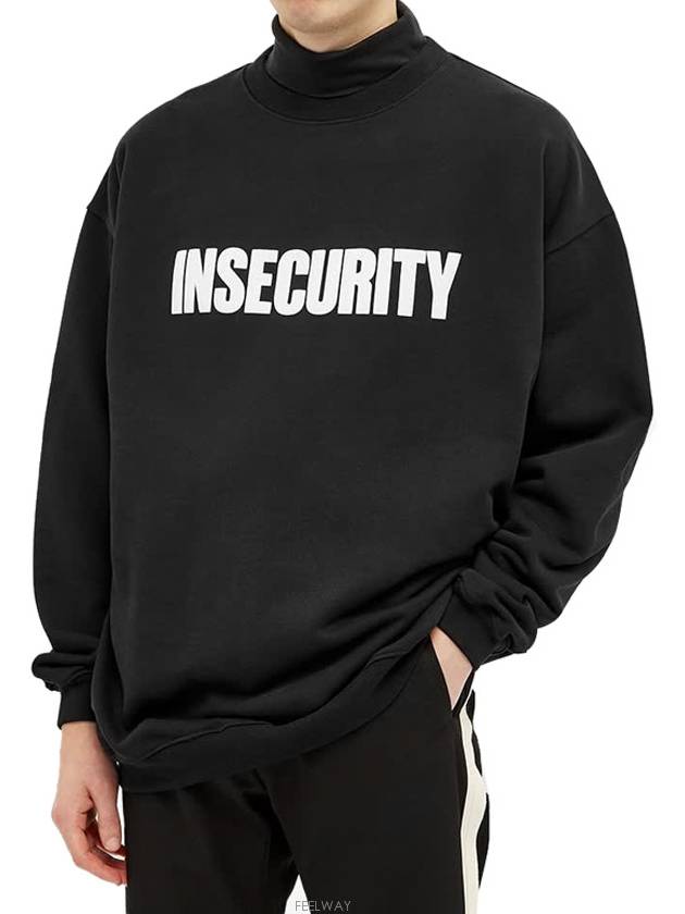 Insecurity Print Sweatshirt Black - VETEMENTS - BALAAN 2