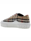 Vintage Check Boucle Low Top Sneakers Beige - BURBERRY - BALAAN 4