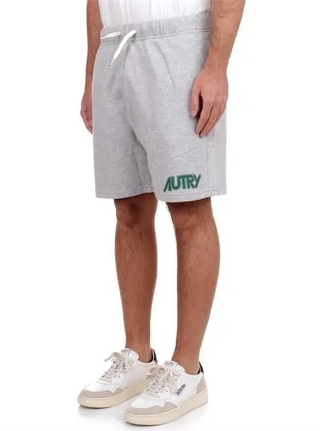 Logo Cotton Shorts Grey - AUTRY - BALAAN 5