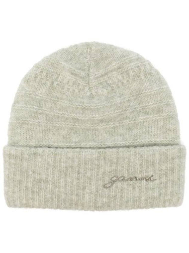 Logo embroidered beanie A6063 - GANNI - BALAAN 1