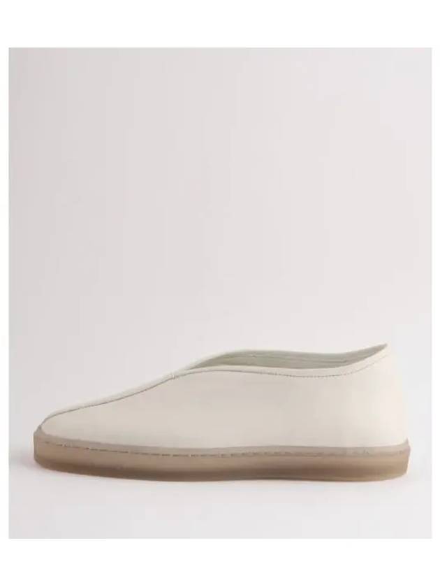 Piped Soft Leather Slip-On White - LEMAIRE - BALAAN 2