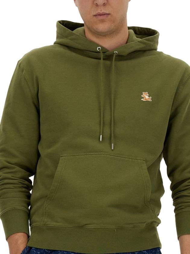 Chillax Patch Regular Hoodie Green - MAISON KITSUNE - BALAAN 5