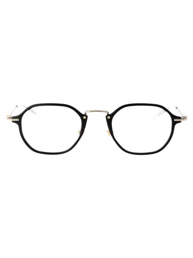 Sunglasses MB0296O 001 001 BLACK GOLD TRANSPARENT - MONTBLANC - BALAAN 1