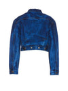 Marlene Crop Top Denim Jacket Blue - VIVIENNE WESTWOOD - BALAAN 3